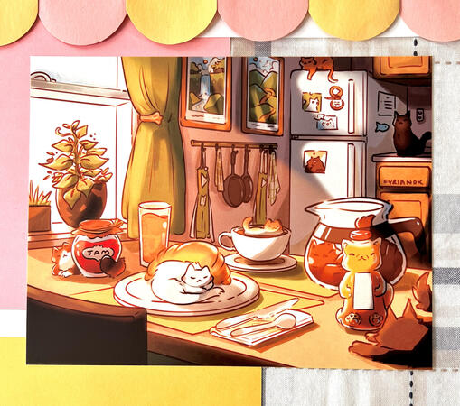 Breakfast Cats (8.5x11")