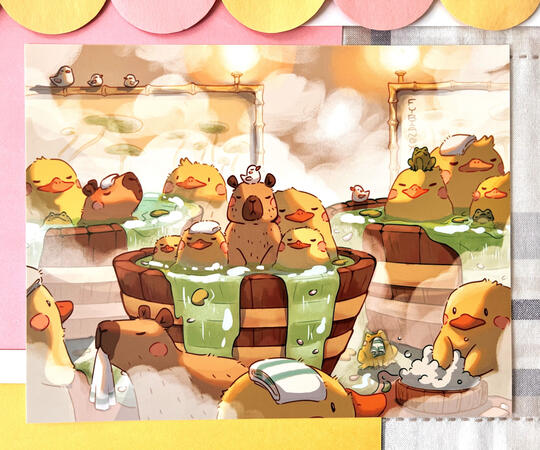 Capy Bathhouse (8.5 x 11")